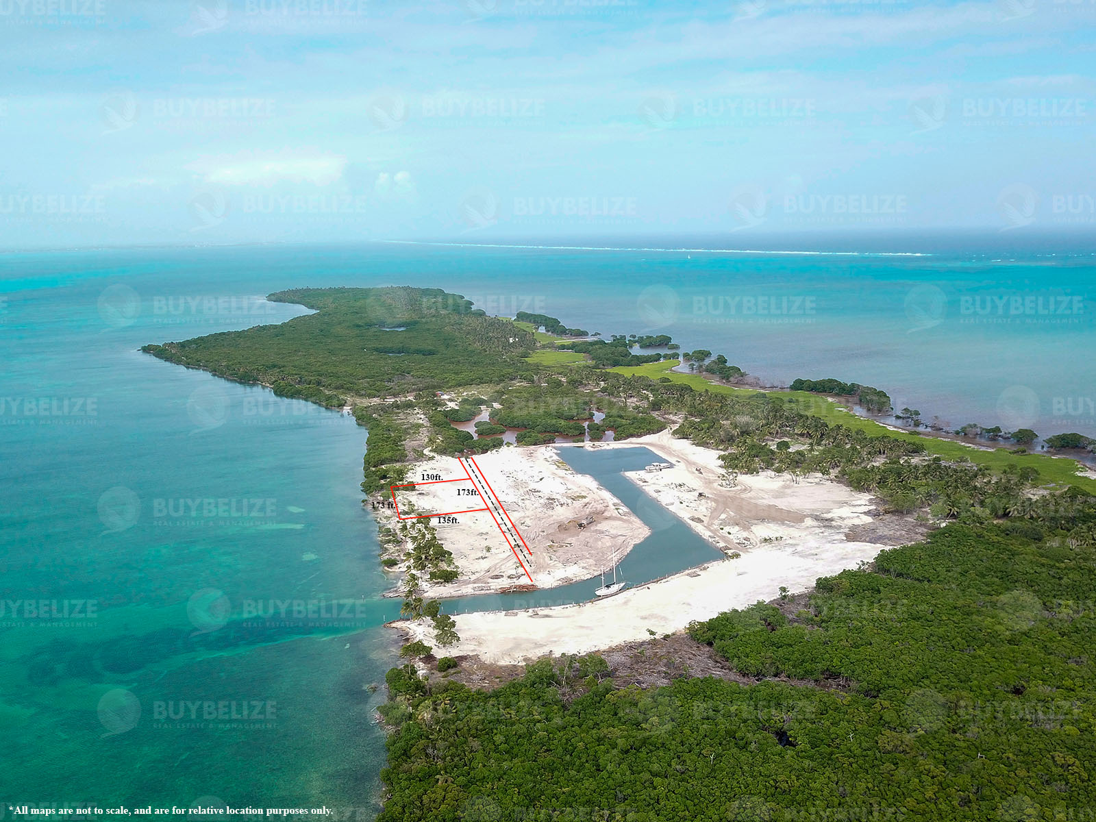 Half Acre Beach Front Property for Sale in Caye Caulker