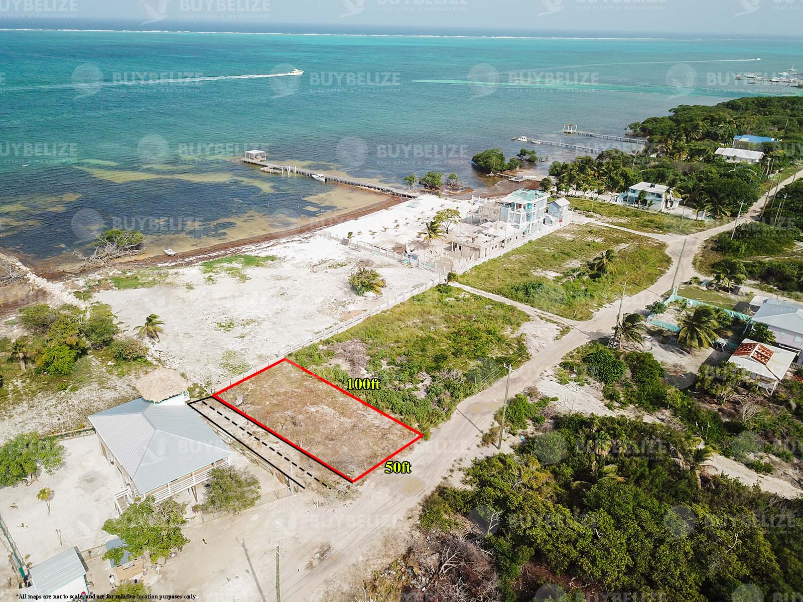 Prime Sea View Lot of Sale in North Caye Caulker