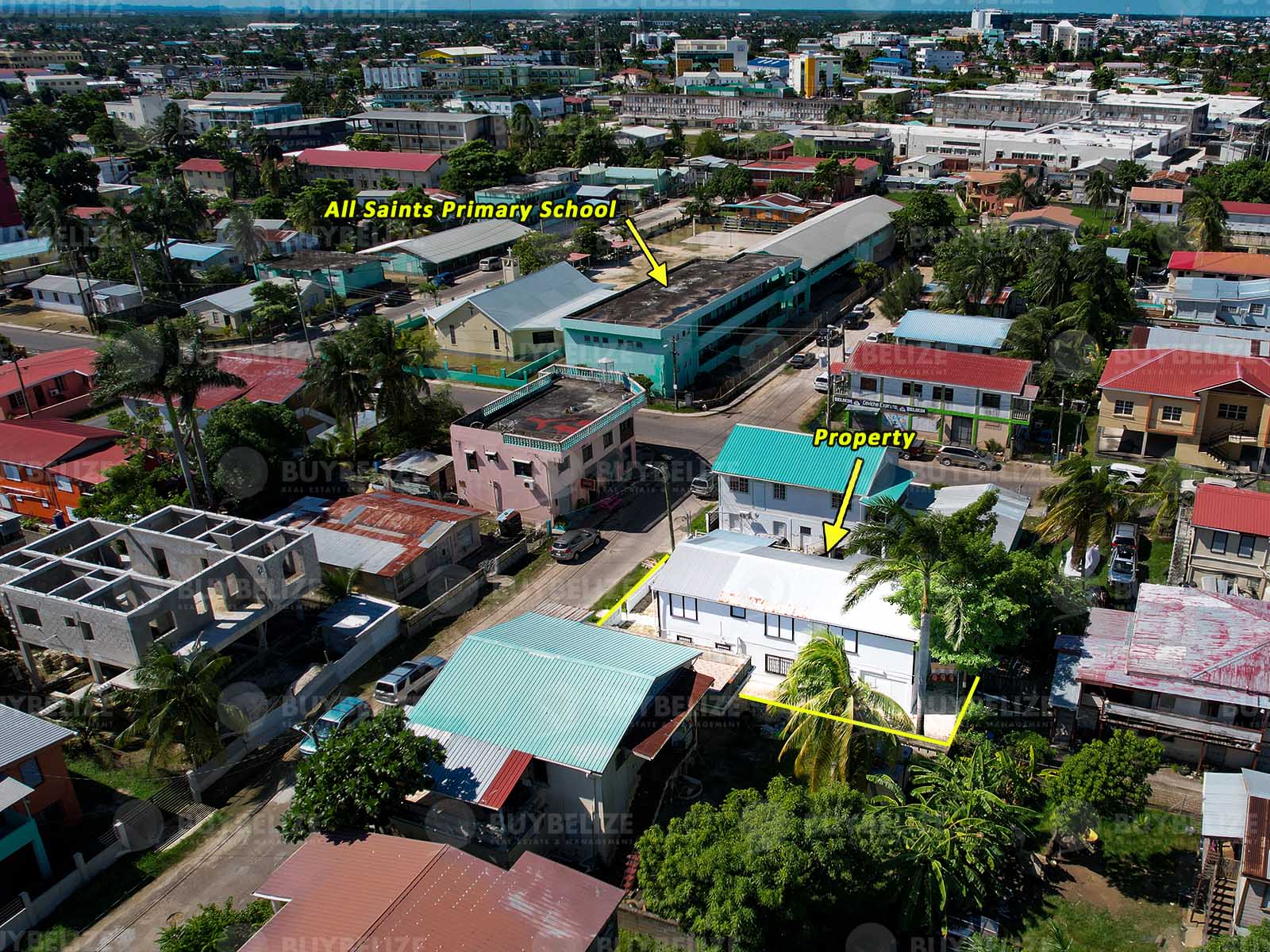 Two Story House located in Belize City, Belize.