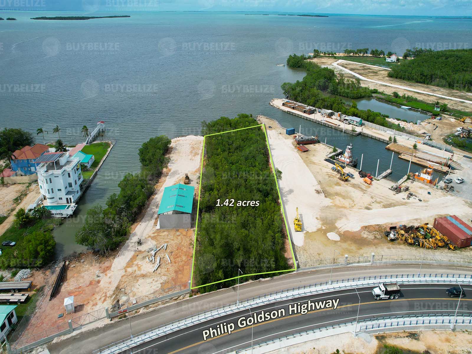 1.42 acres on the Philip Goldson Highway, Belize City