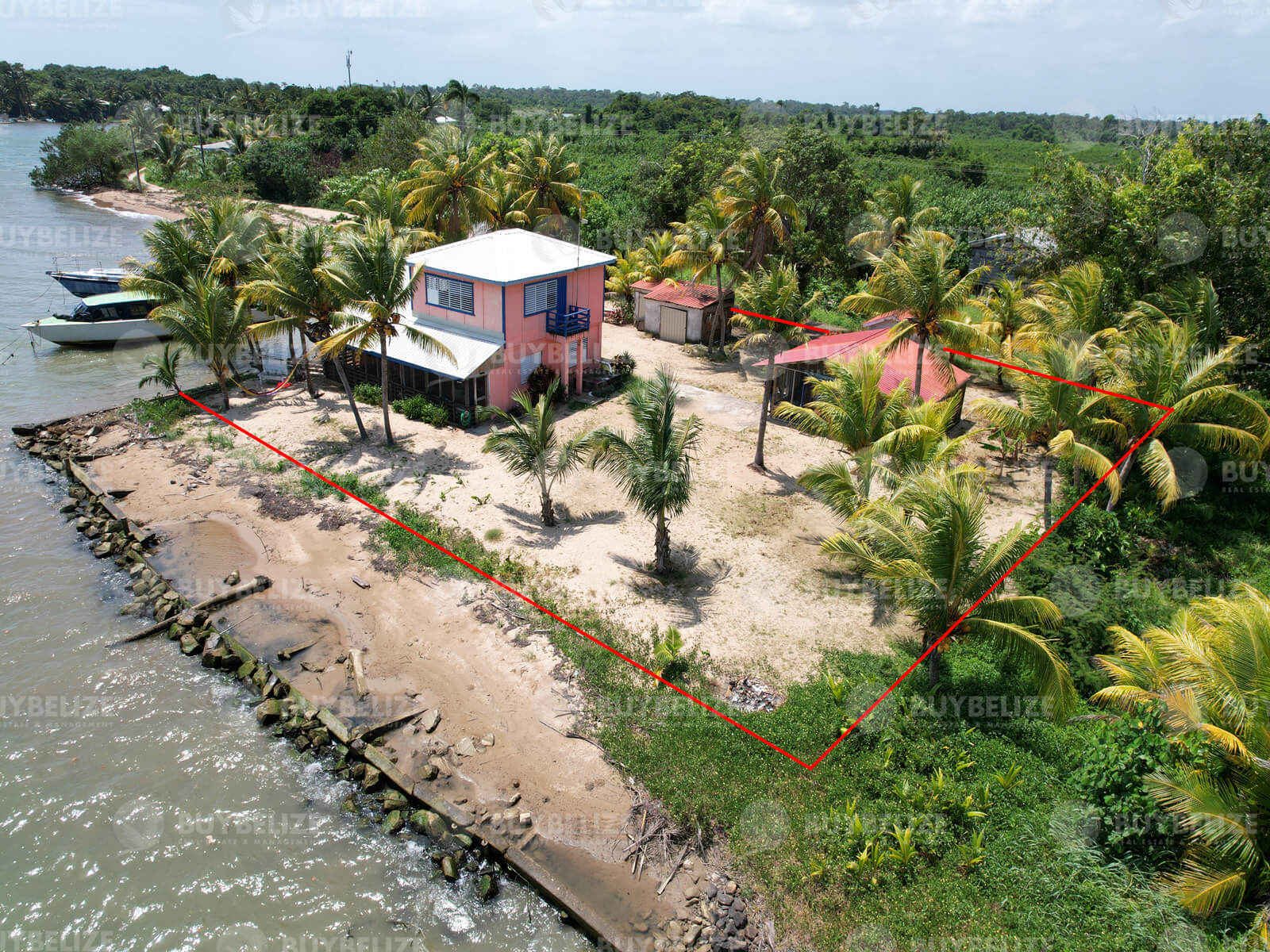 Coastal Paradise in Monkey River Town – A Rare Gem with 112 Feet of Sea Frontage