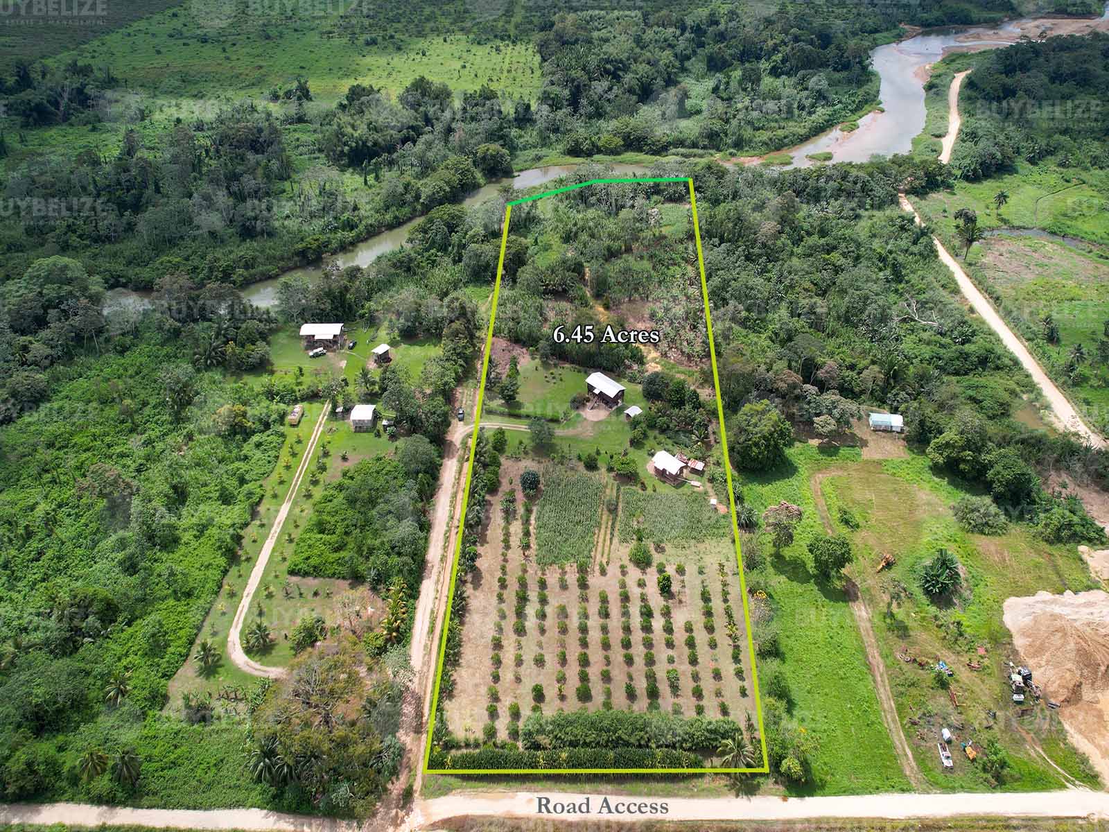 Beautiful 6.45 Acres with House and Riverfront